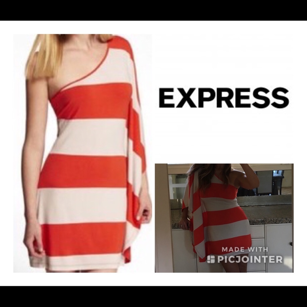 EXPRESS One Shoulder Dress